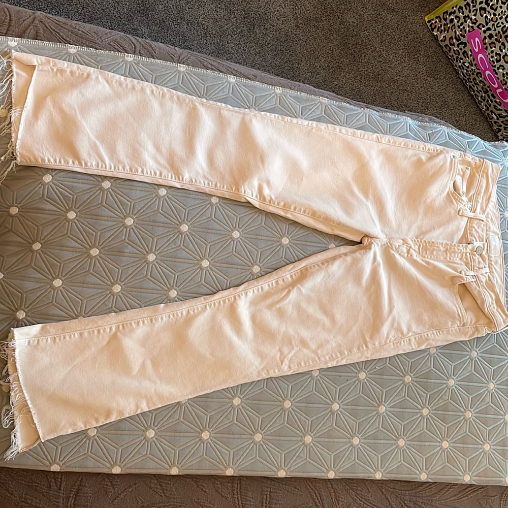 Mother Insider Crop Step Fray
